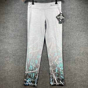 Moon Shine Camo Muddy Girl Leggings Women's Medium White NWT Activewear GYM